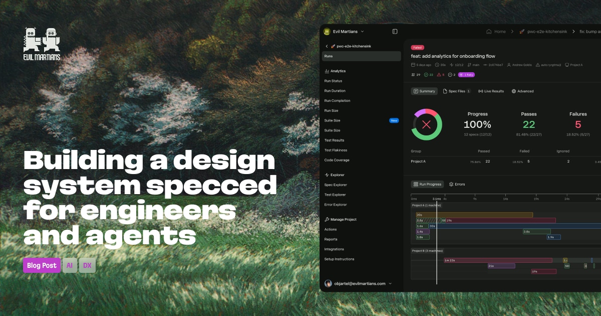 Building a design system specced for engineers and agents