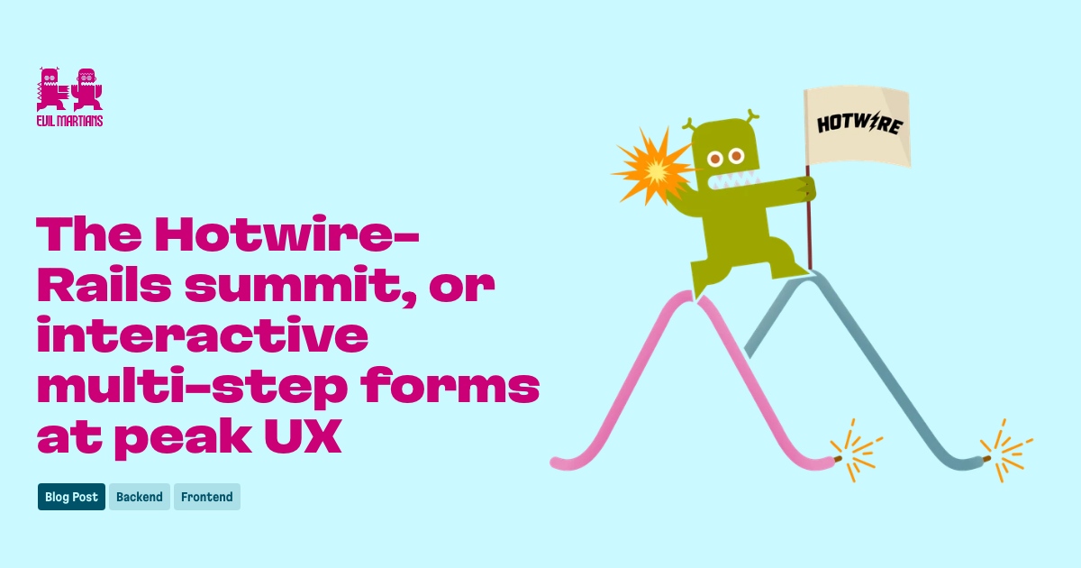 The Hotwire-Rails summit, or interactive multi-step forms at peak UX Feature image
