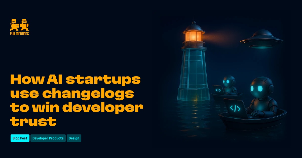 How AI startups use changelogs to win developer trust Feature image