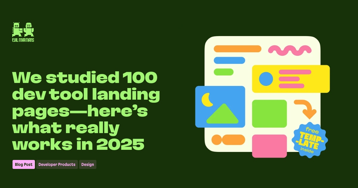 We studied 100 dev tool landing pages—here’s what really works in 2025 Feature image