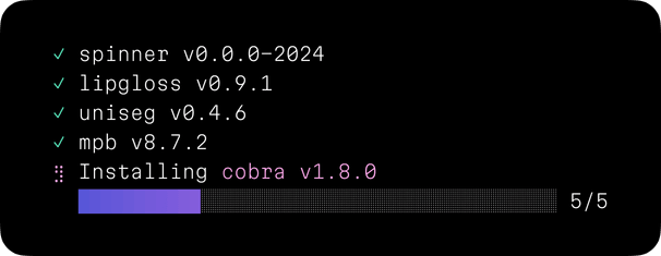 A single progress bar to show total progress