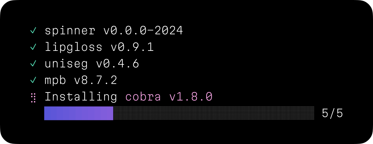 A single progress bar to show total progress