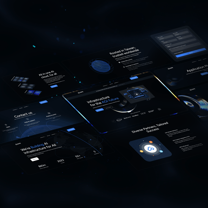 Background for GMI Cloud meets Webflow and speeds ahead in the AI compute race