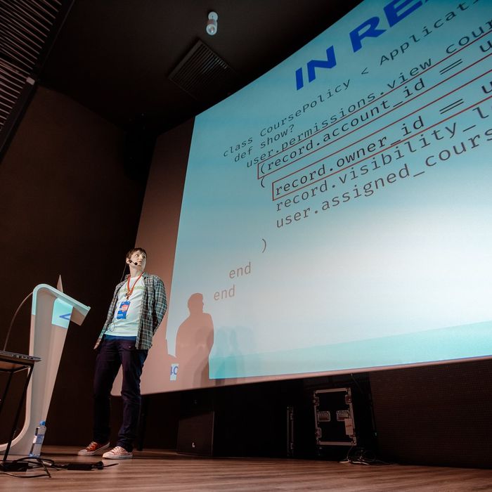 Background for Vladimir Dementyev and I discuss contributing to Rails