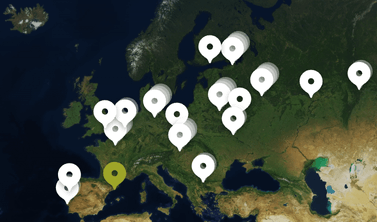 The map with unsorted clusters