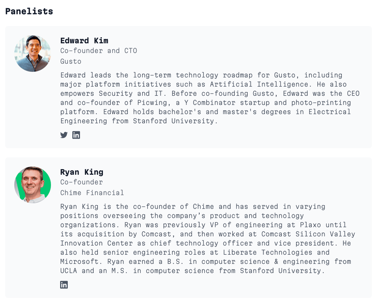 CTO roundtable panelists