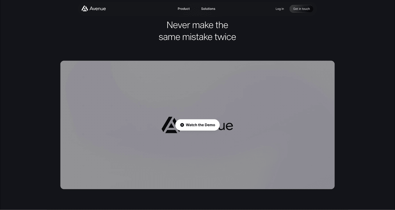 [Avenue](https://www.playbook.com/s/evilmartians/kv6hZpp8KBZ6uqaeVSehEesJ?assetToken=nTEZ745v4keqmr7QsAtApgBu): Video demo welcomes visitors right below the hero section