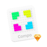 Cover for Compo: UI components in Sketch