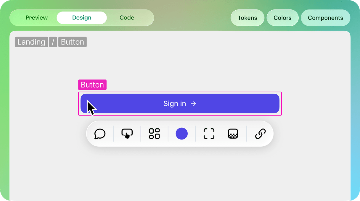 Editing a component in isolation