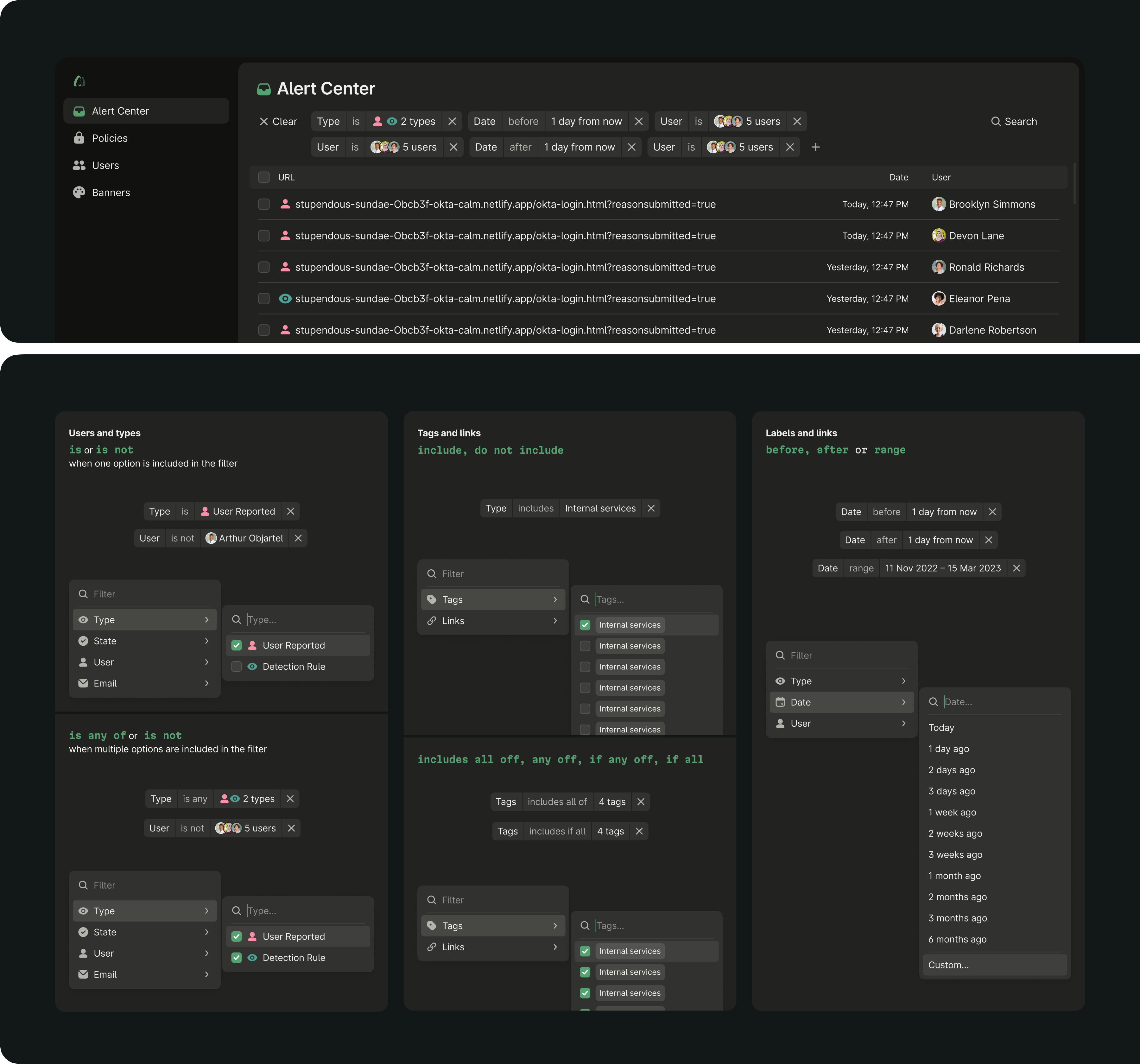 Miru UI showcase