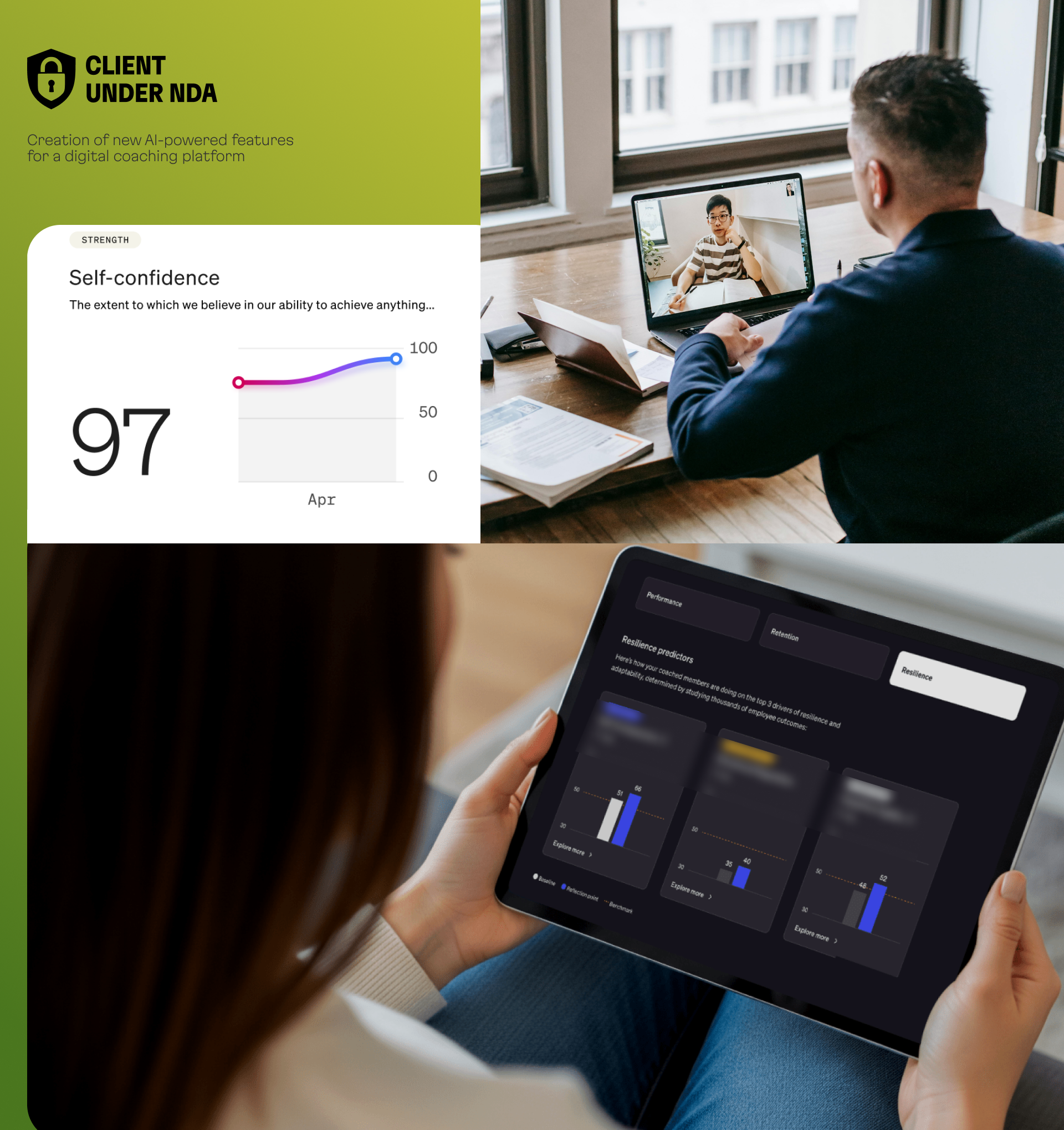 Coaching platform's UI