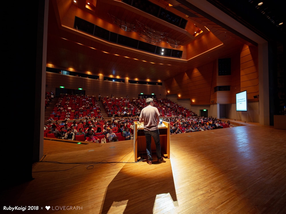 Aaron Patterson at RubyKaigi