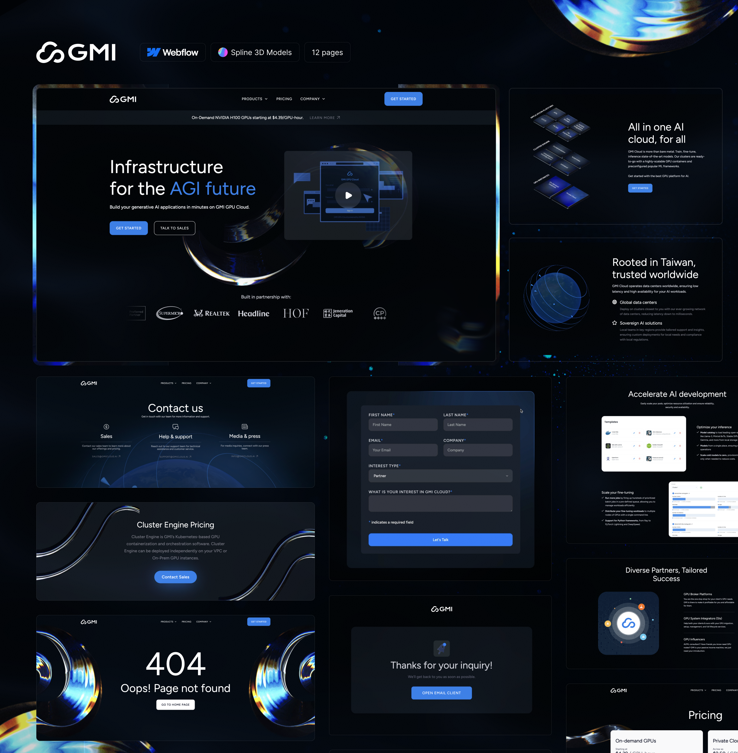 GMI UI showcase