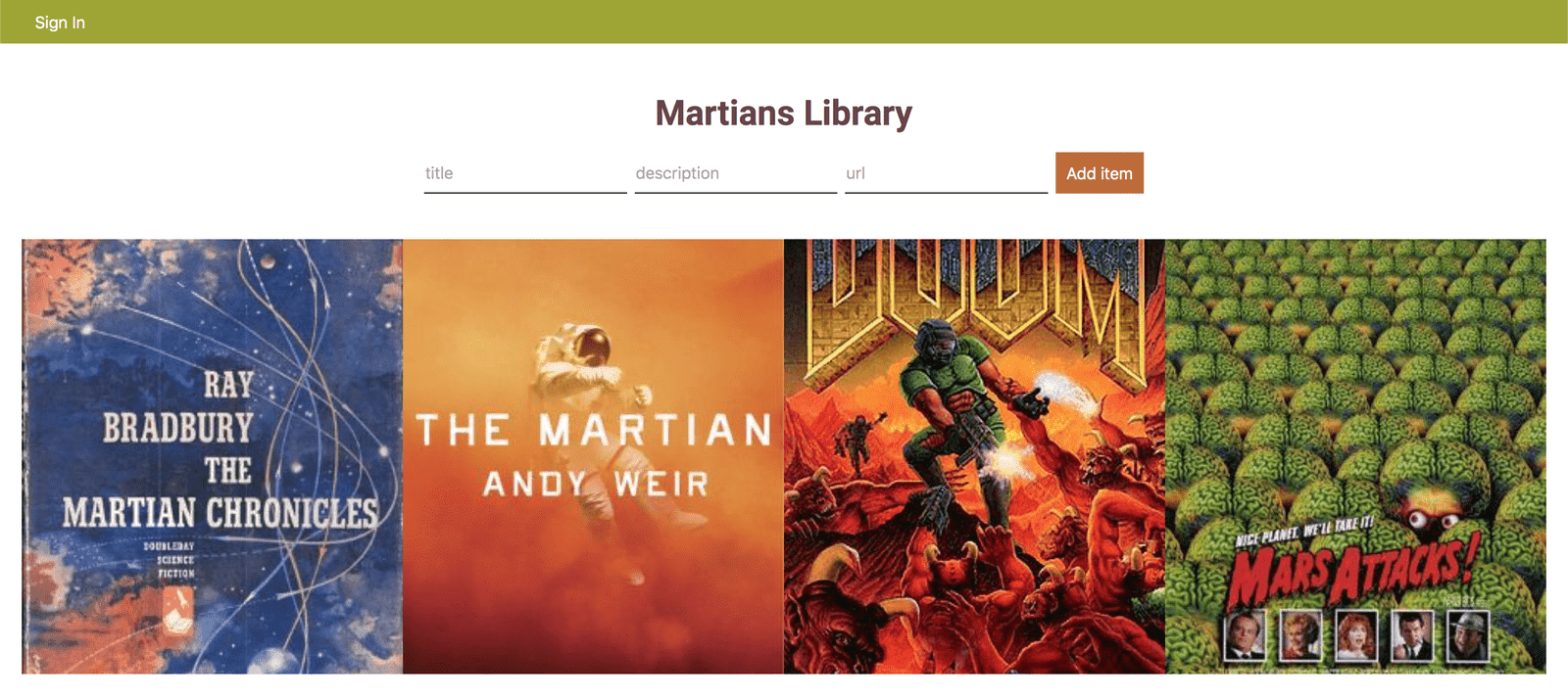 The application we are going to build