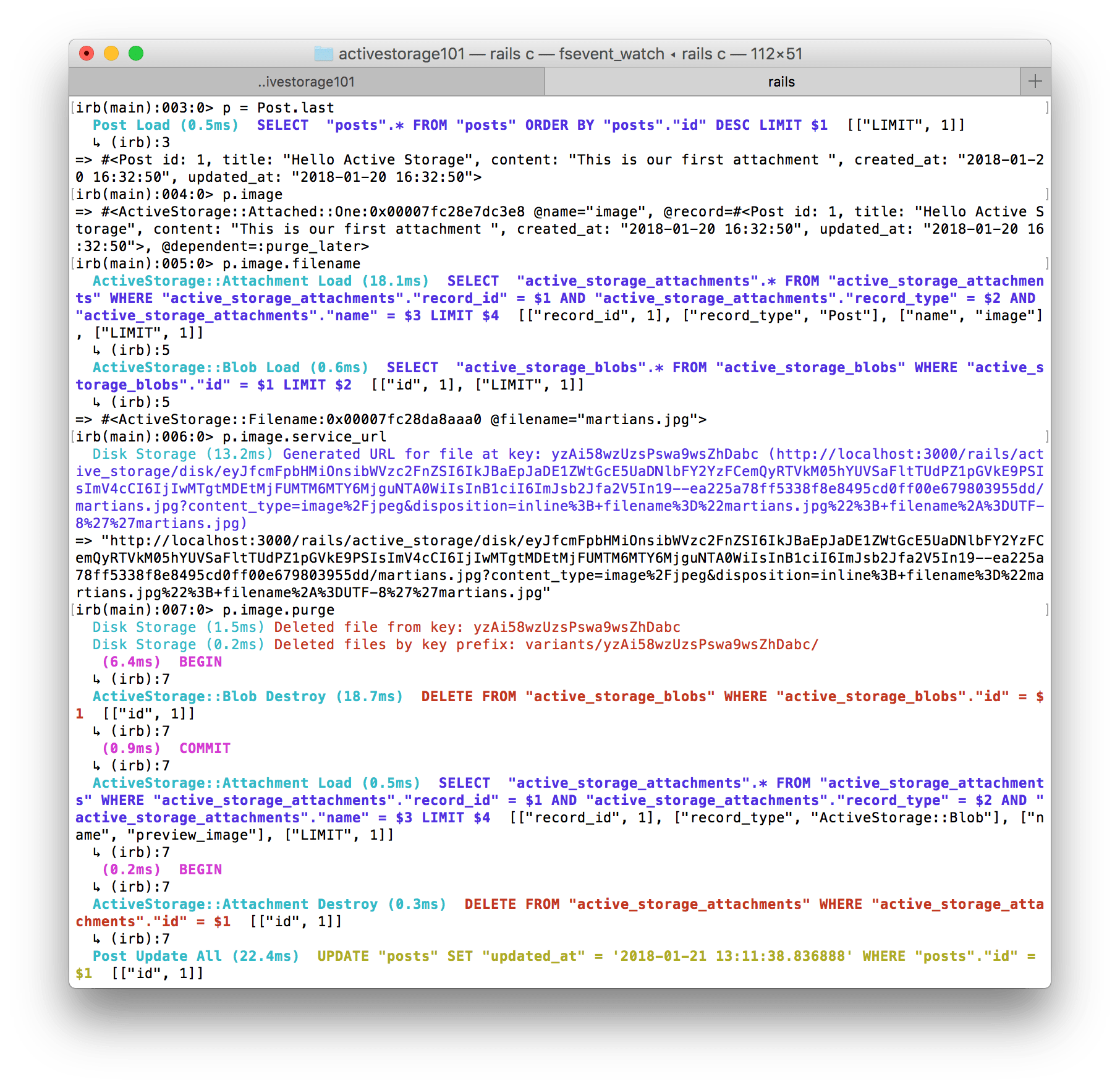 Rails console