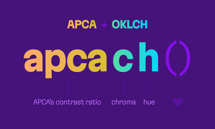apcach allows for OKLCH adjustments with APCA