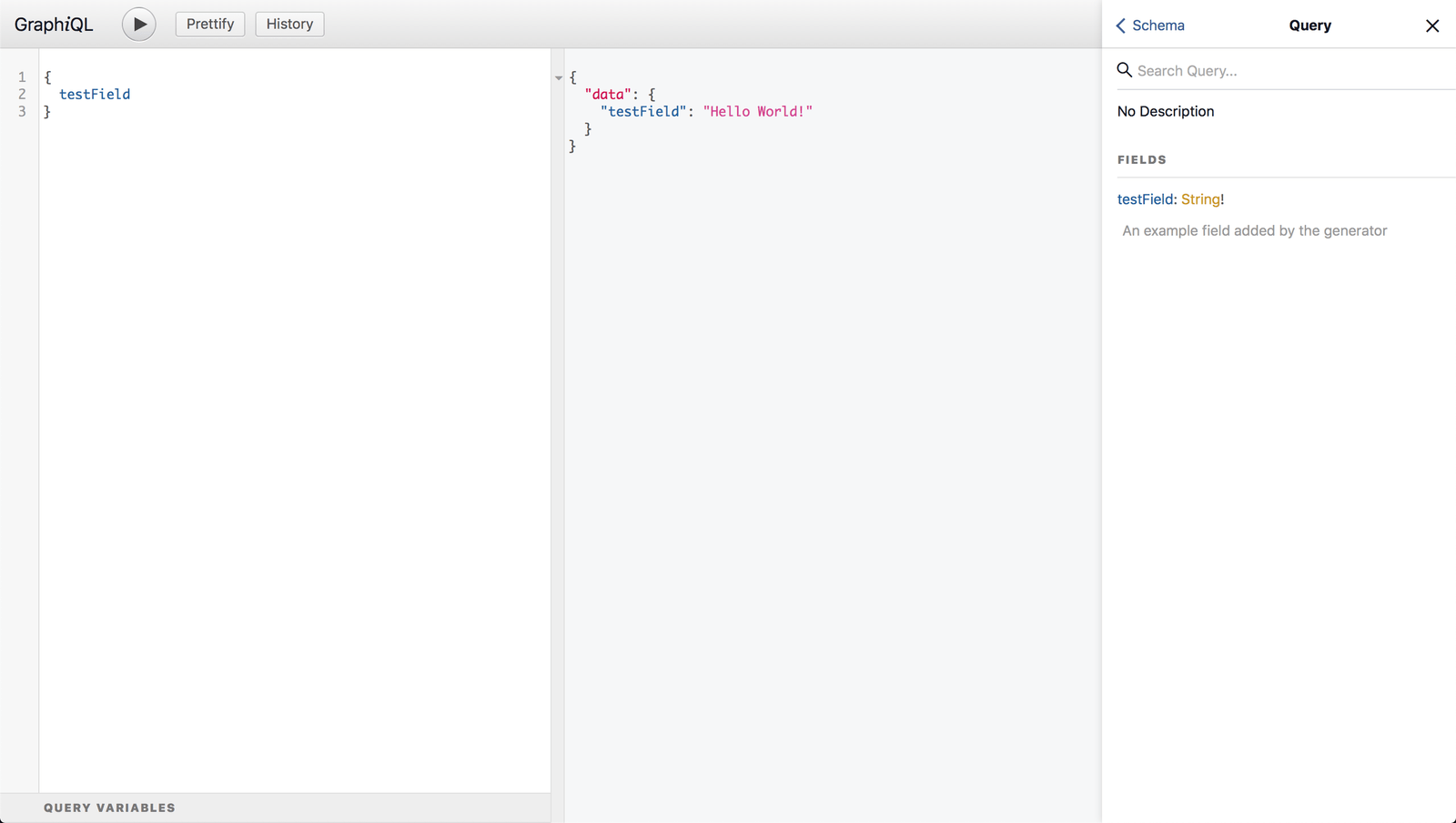 GraphiQL UI