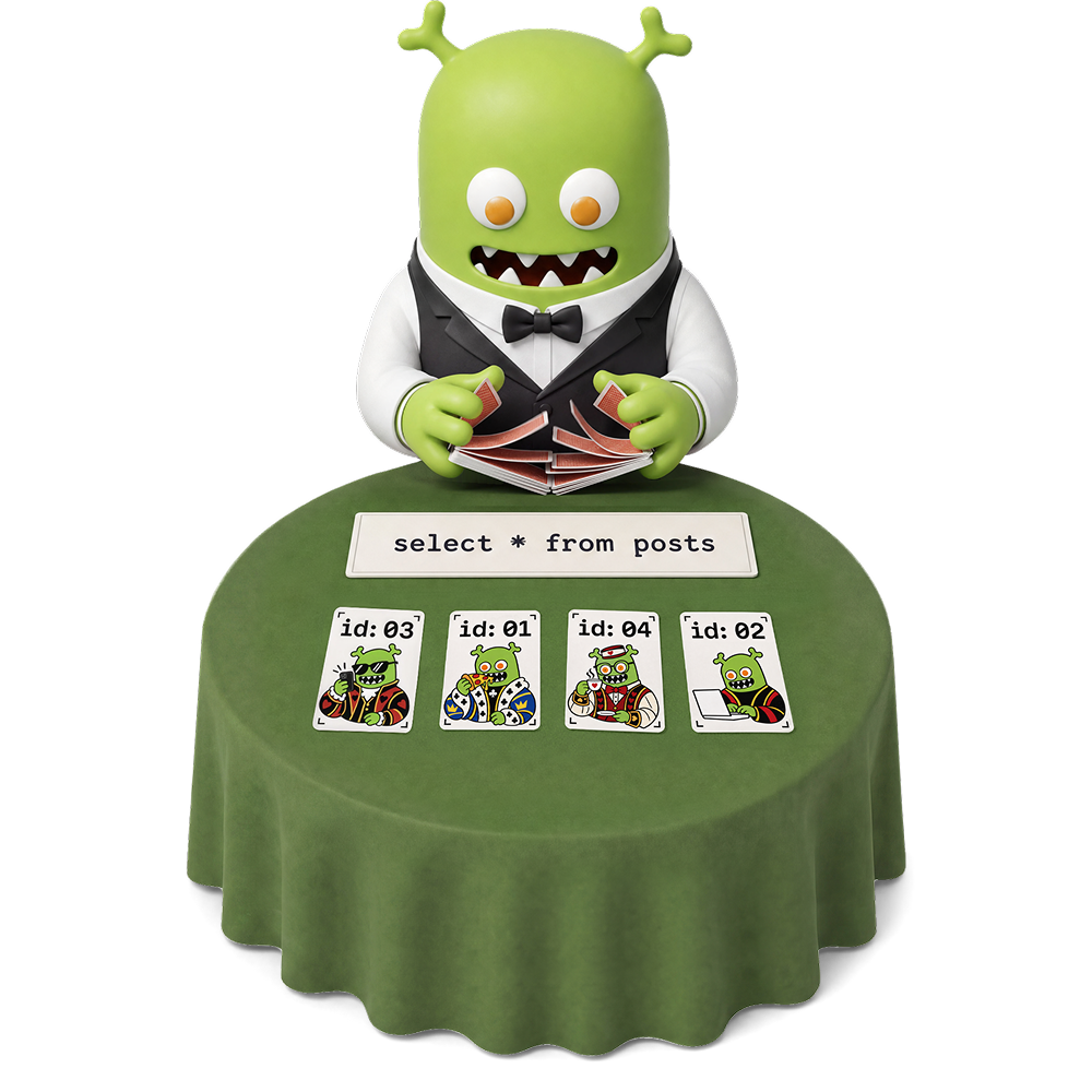 Cover for Don't bet on SELECT's order: shuffle your rows and see what folds