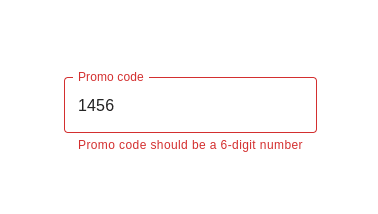 In addition to warning about a format error, there are instructions on the correct format