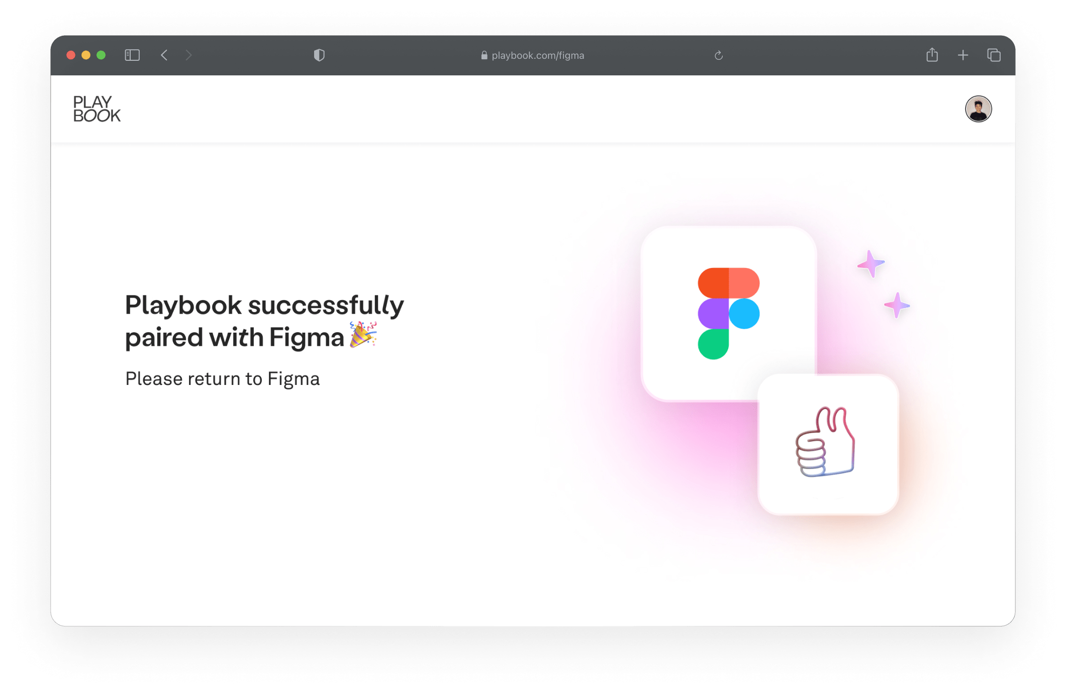 Special OAuth page in Playbook web app to authorize Figma plugin