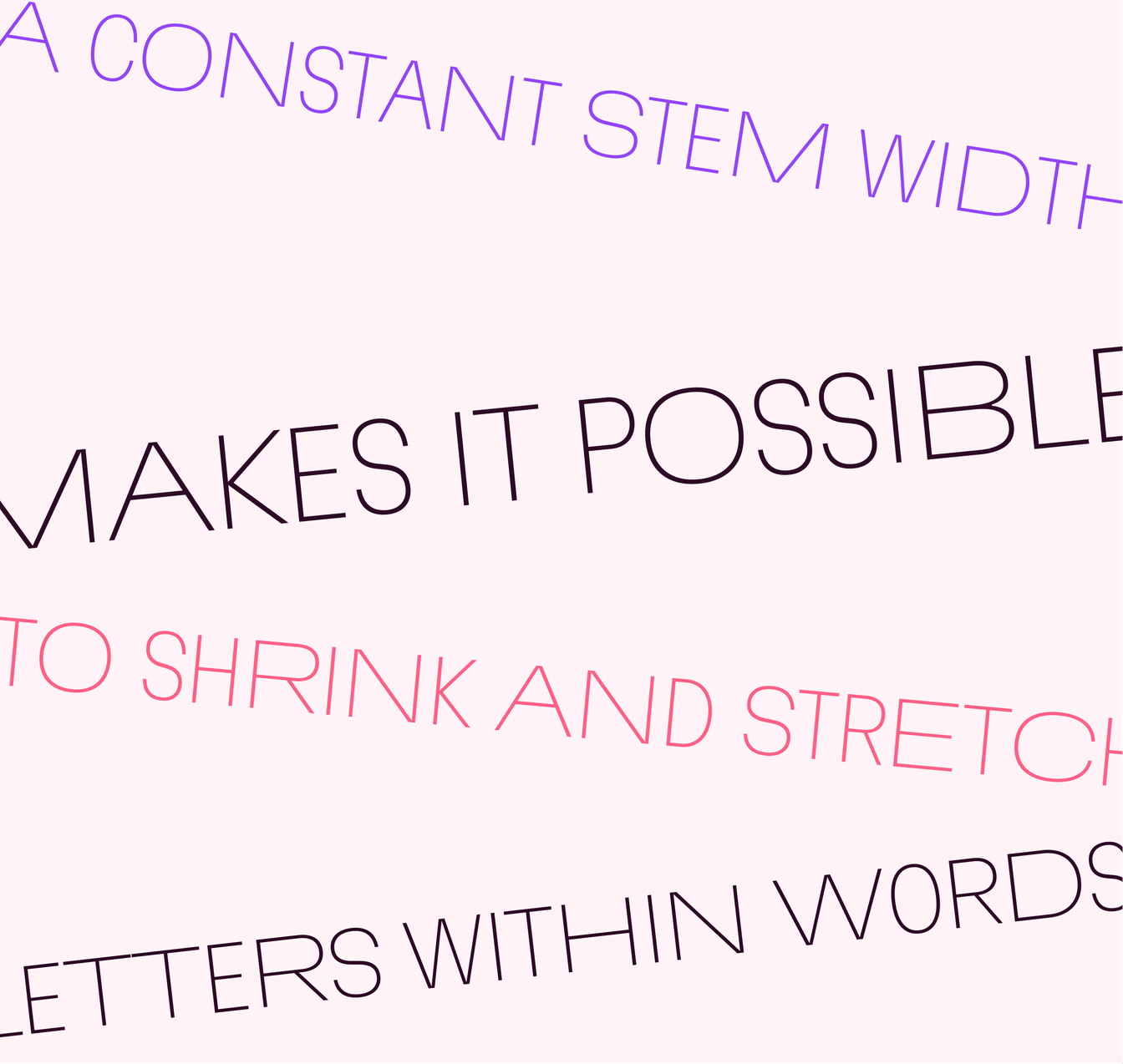 Martian Grotesk can shrink and stretch