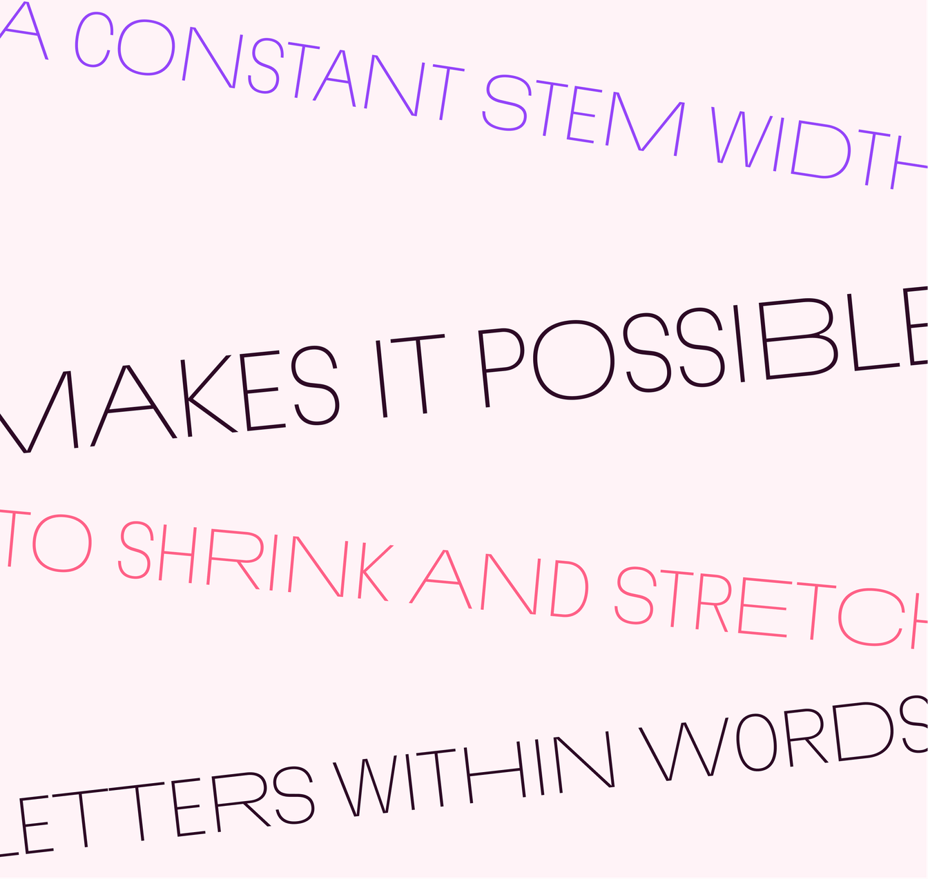 Martian Grotesk can shrink and stretch