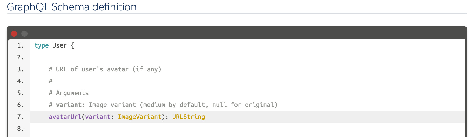 API example