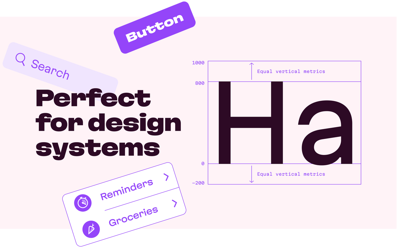 Equal vertical metrics of Martian Grotesk