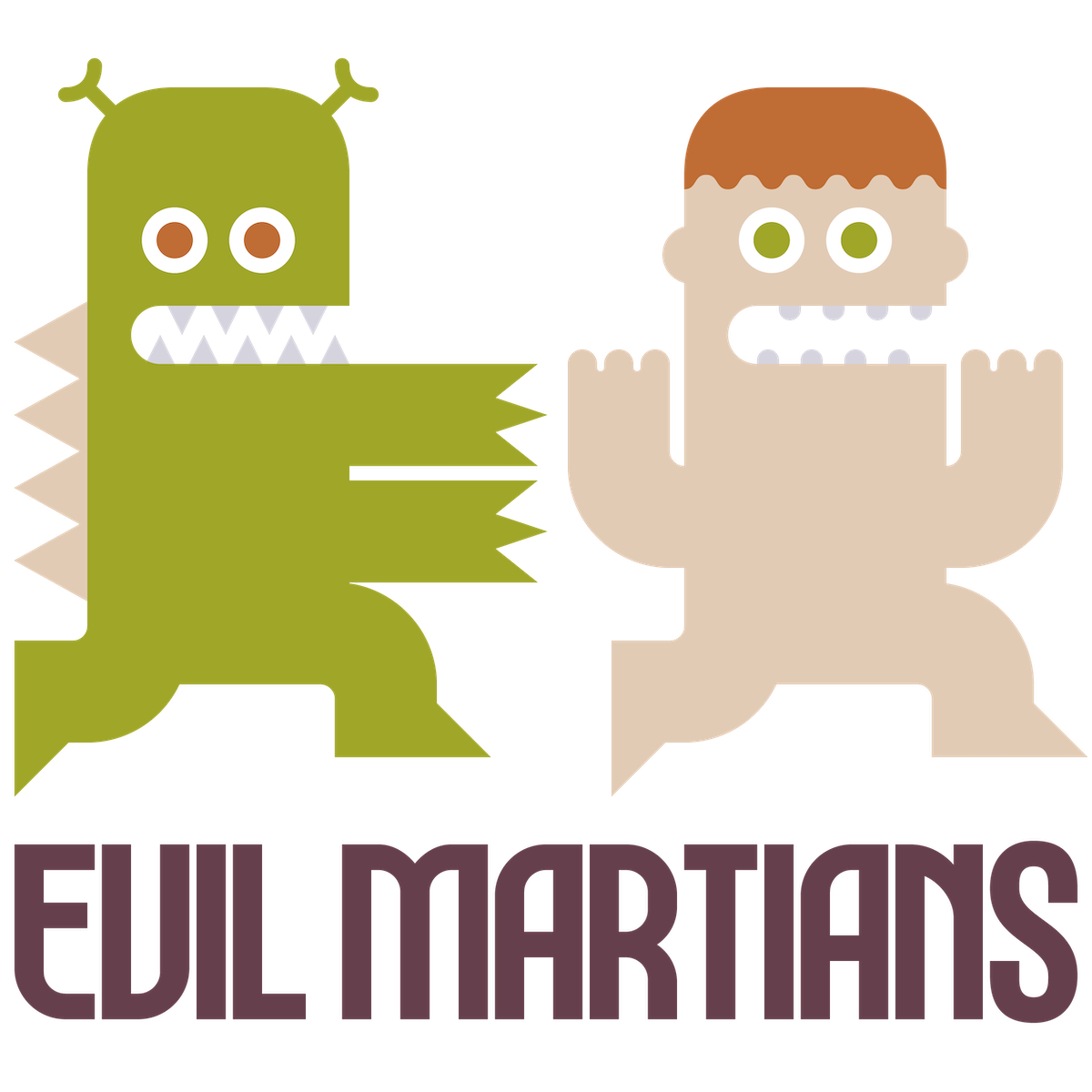 The classic Evil Martians mascot logo