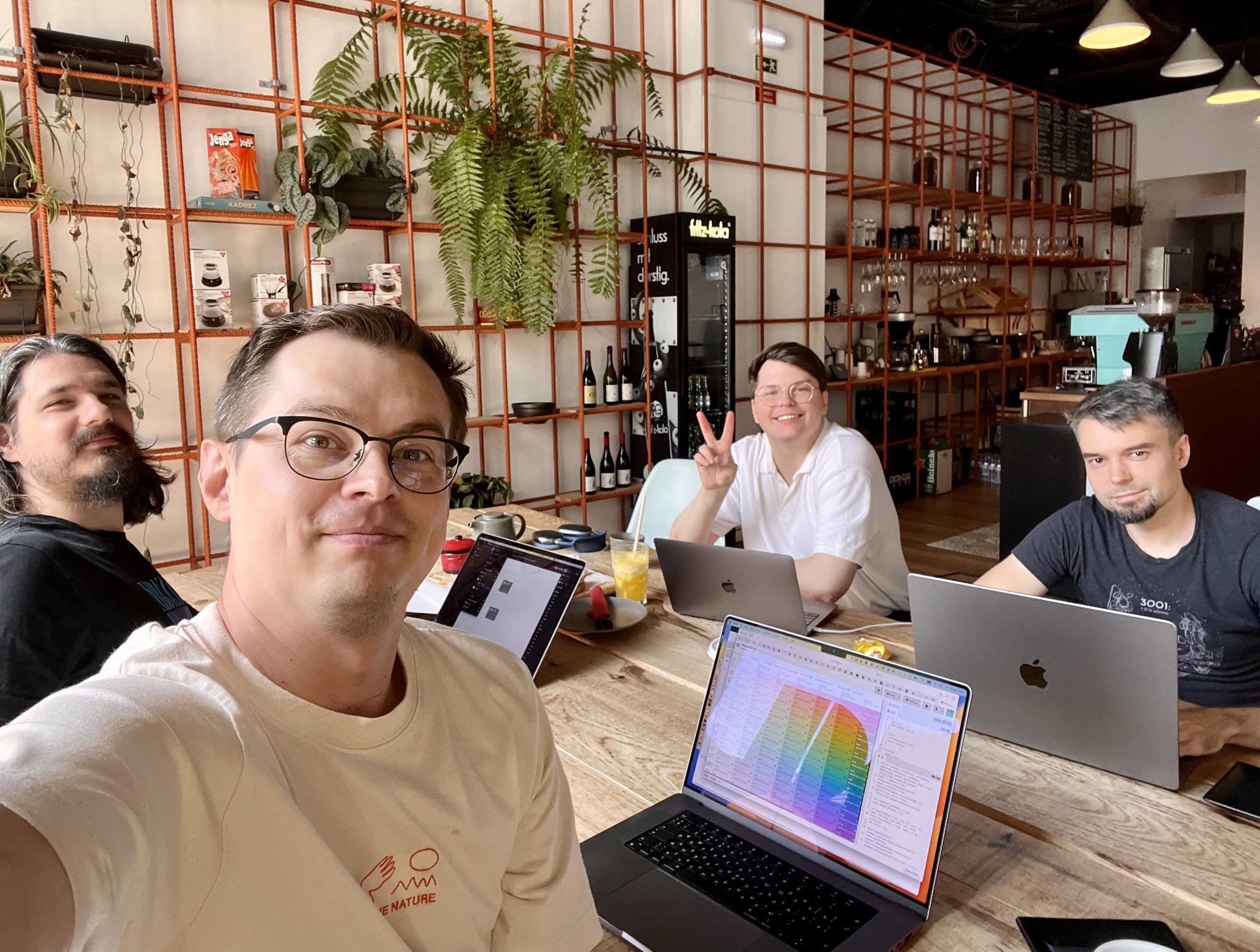 4 Martian designers working together