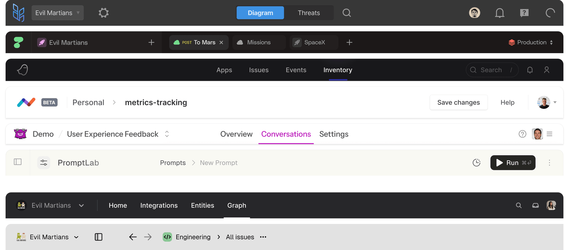 This comparison of four different types of software shows how it's good to either cut out the window, or to use it as a kind of menu icon