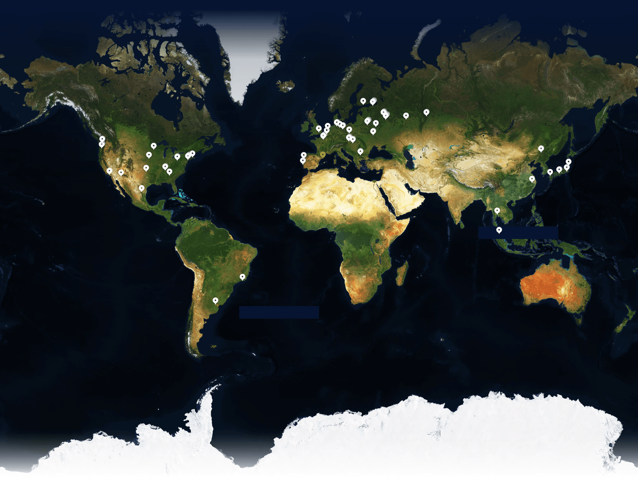 At 2650px screen width, the markers appear much smaller.