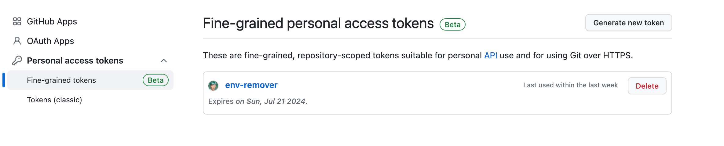 A fine-grained token