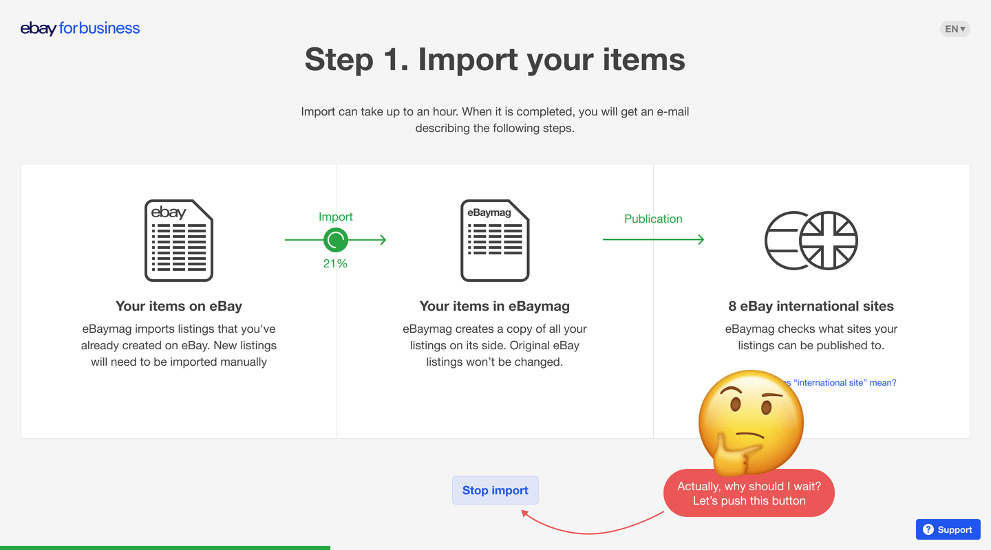 You could stop import...but why?