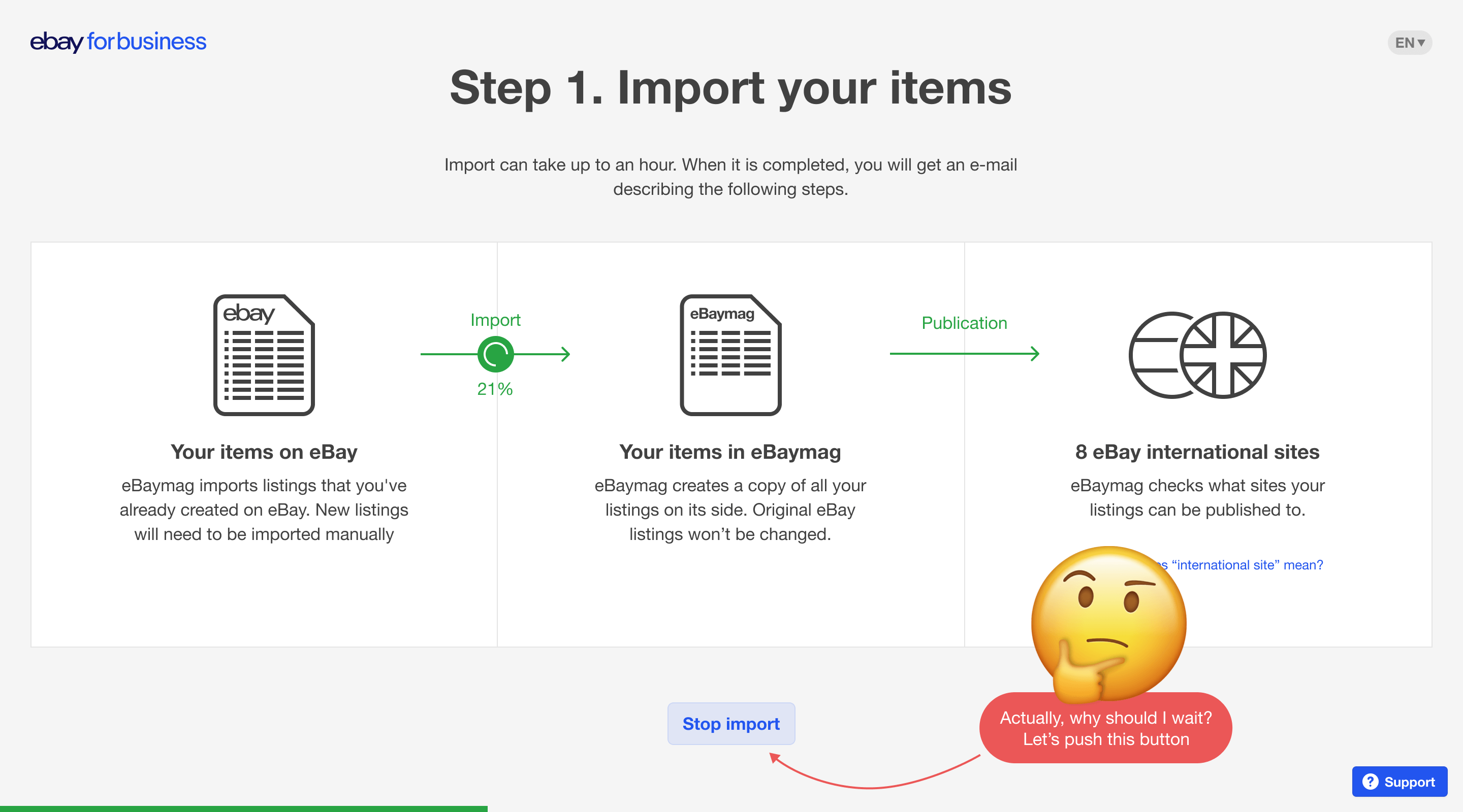 You could stop import...but why?