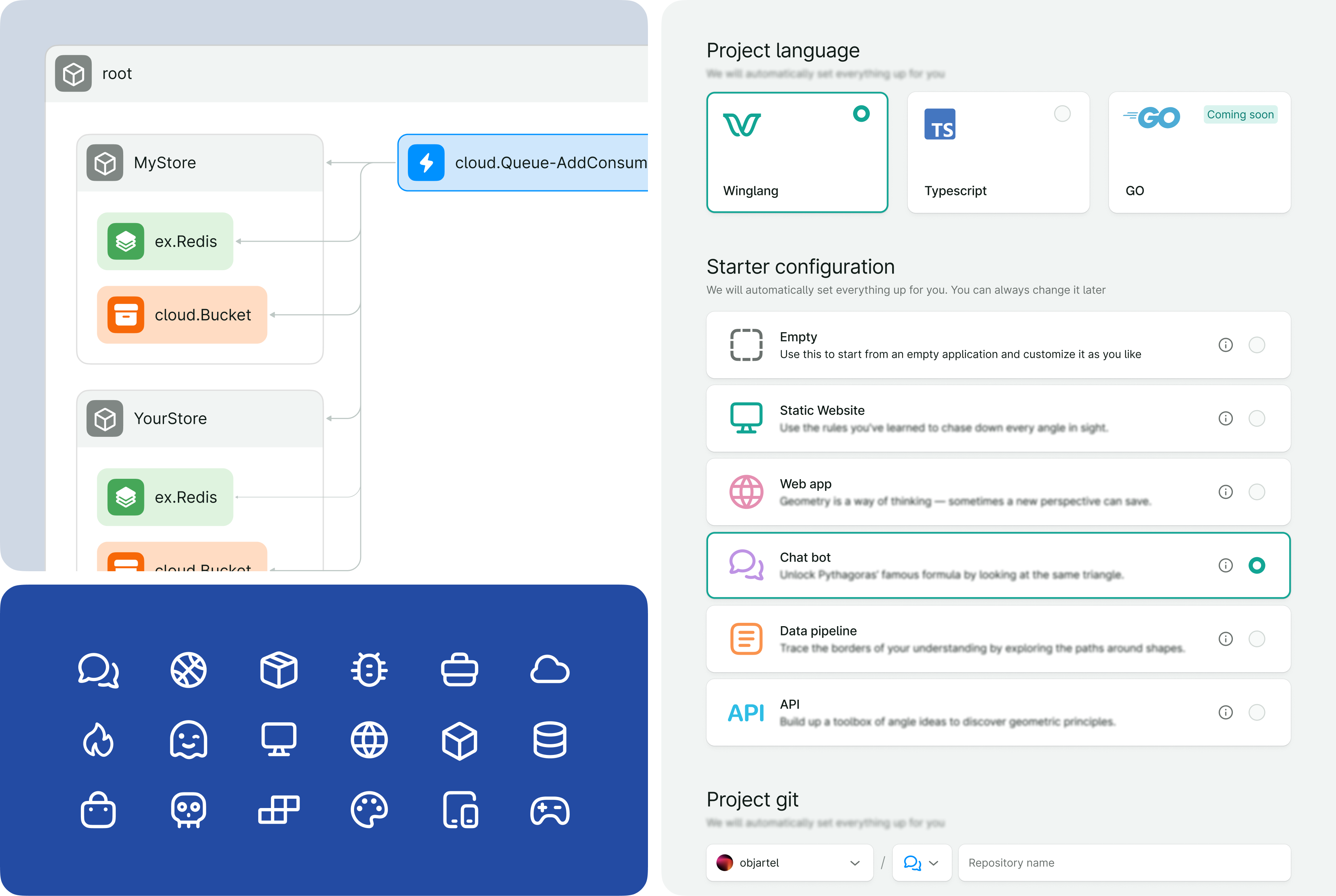 Wing Cloud UI showcase