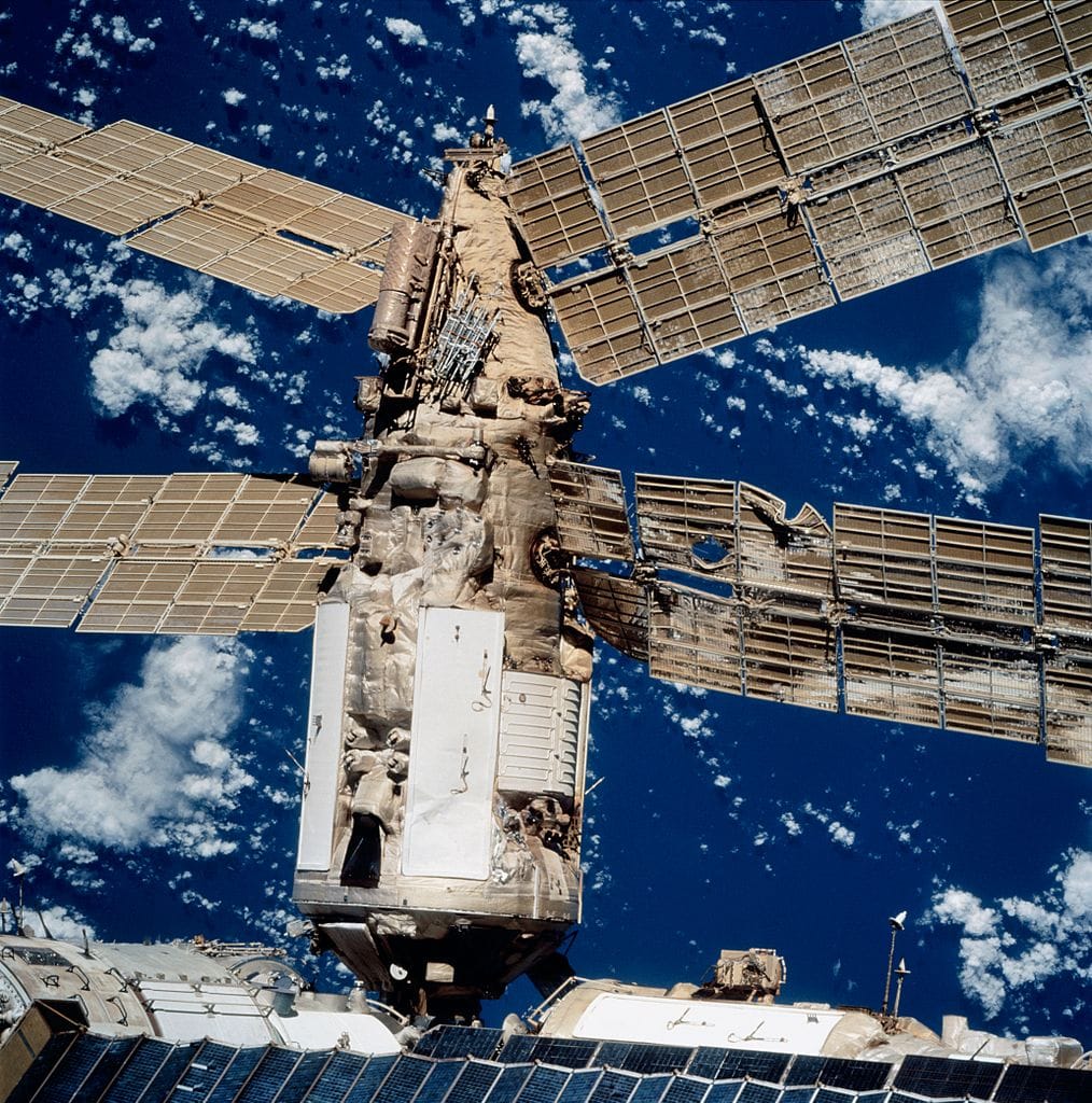 Damages on Mir after the collision. Source: NASA
