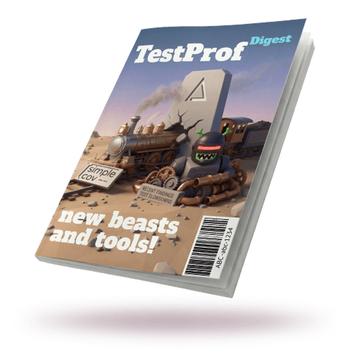 Cover for TestProf Digest 2026.4: surprising finds from 30k specs
