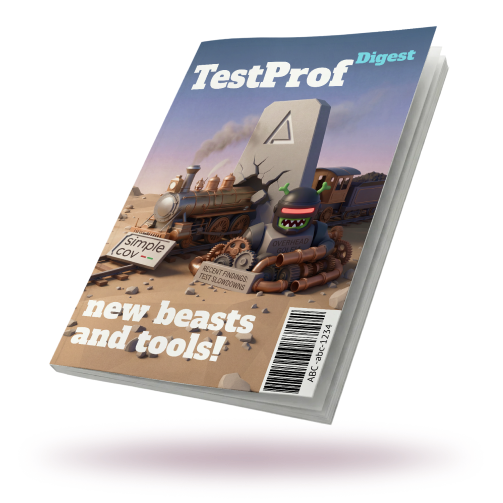 Cover for TestProf Digest 2026.4: surprising finds from 30k specs