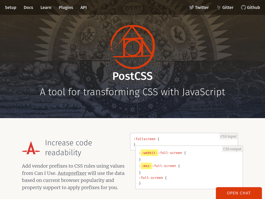 PostCSS website