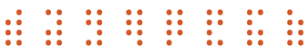 Braille alphabet characters often used in CLI spinners