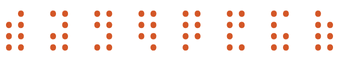 Braille alphabet characters often used in CLI spinners