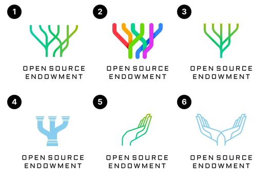Logo exploration for Open Source Endowment