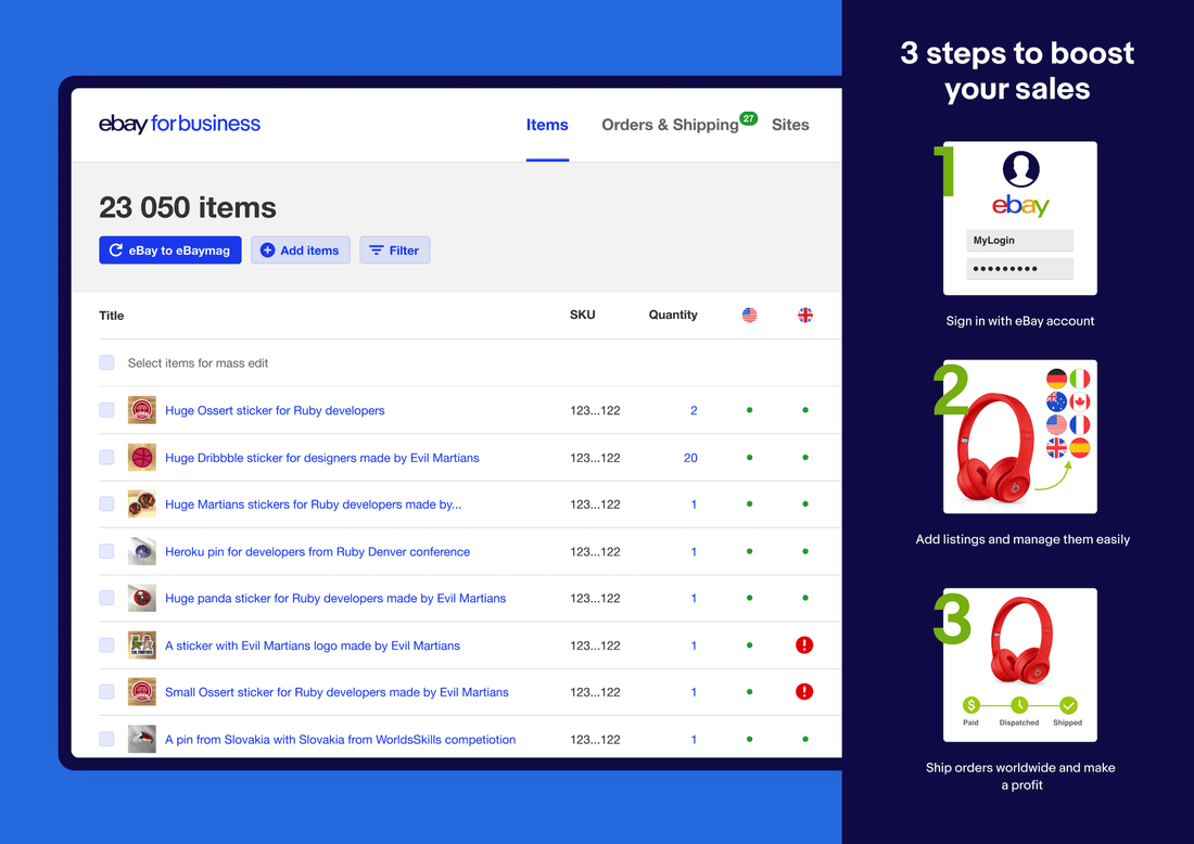 eBaymag in 3 steps