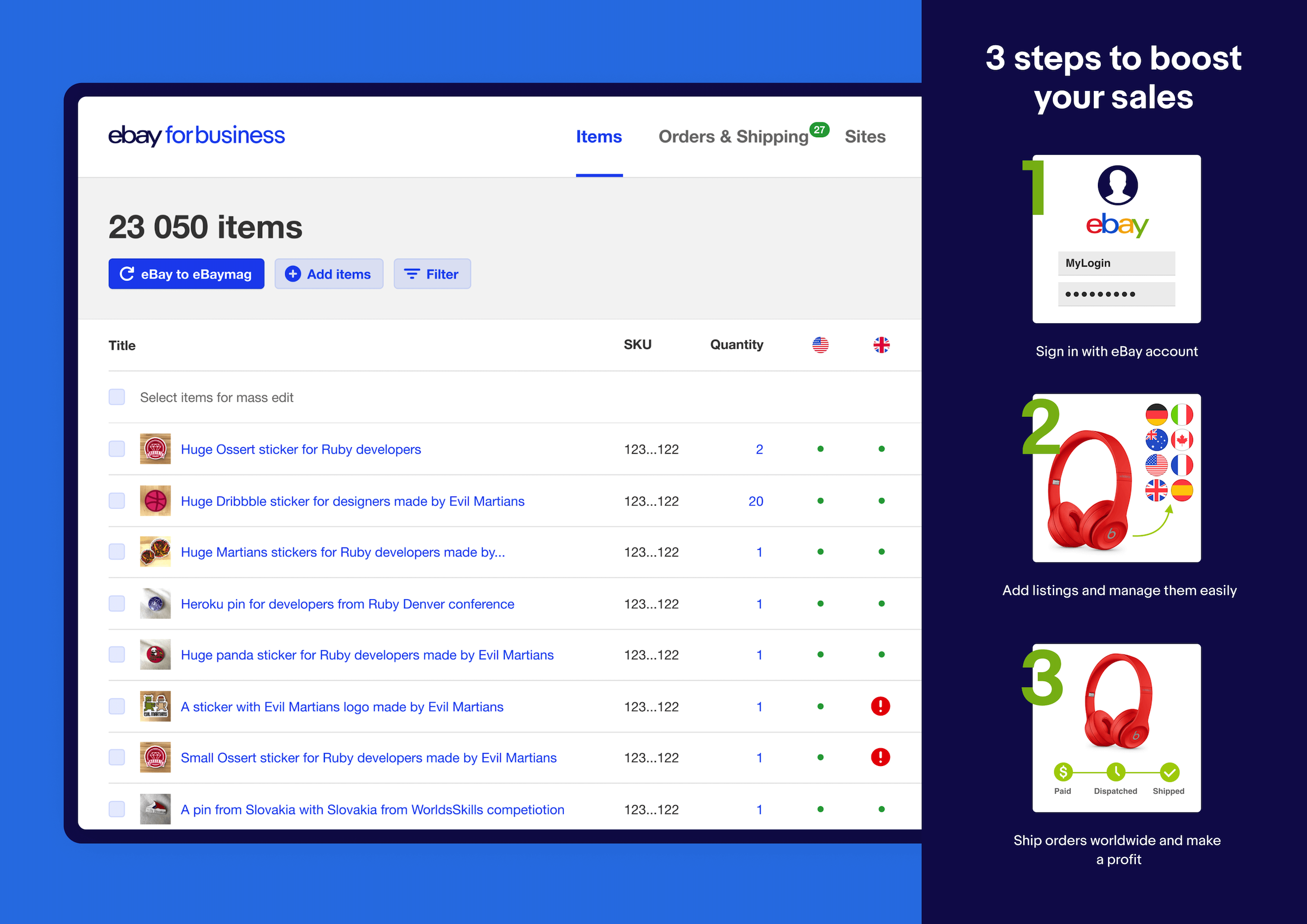eBaymag in 3 steps