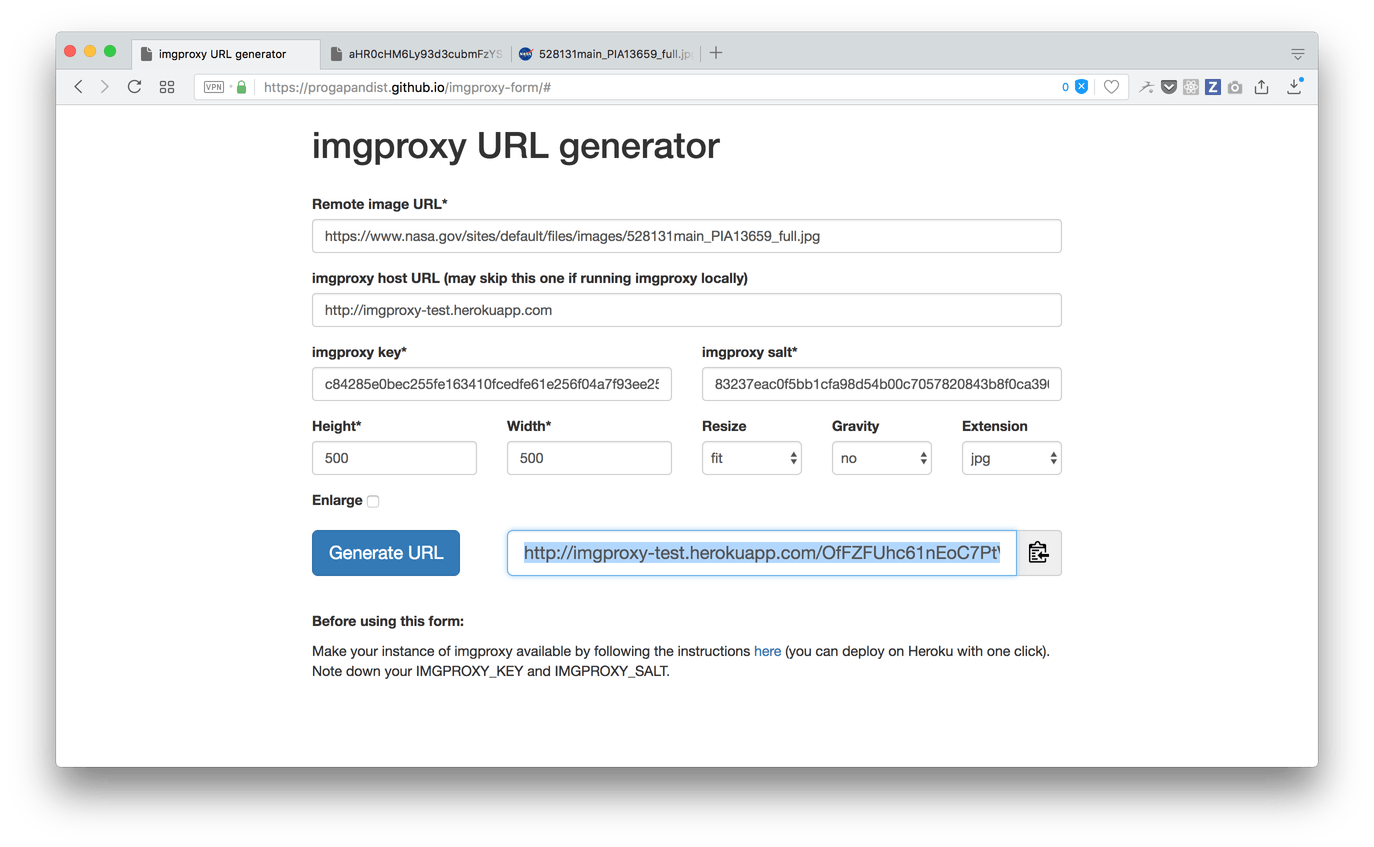 imgproxy URL generator