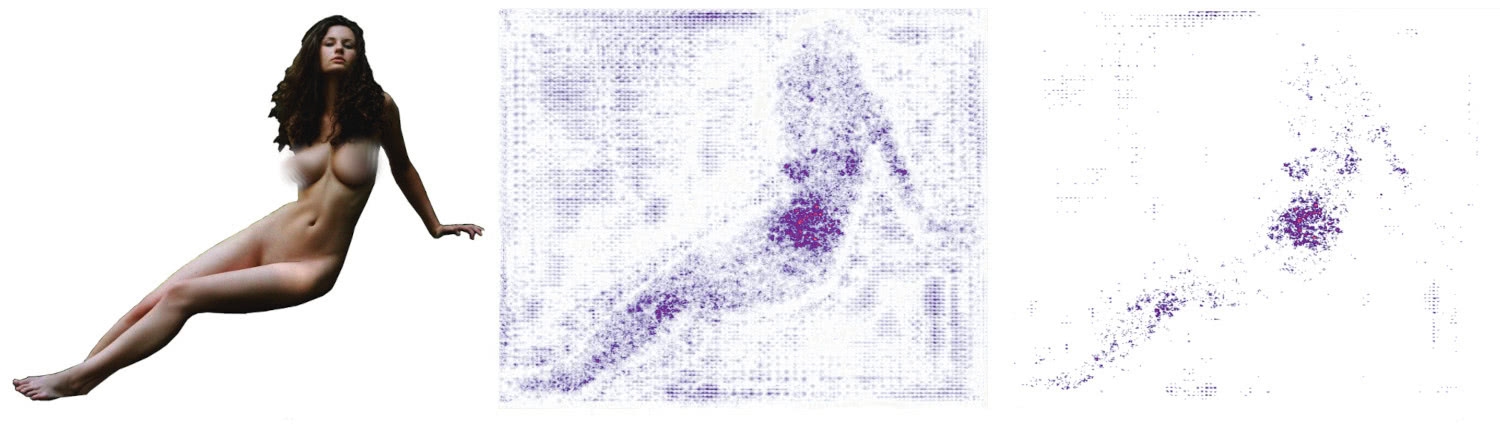 An example map of interest of a NSFW image