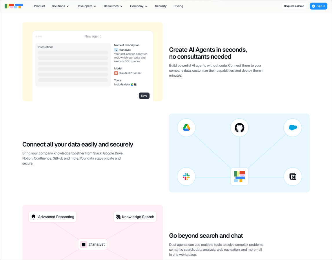 [Dust](https://www.playbook.com/s/evilmartians/f34sw42cRBrPAmUBBM8oHxLf?assetToken=1n5DQUQNod1r13AxboLCeF4h): Chess layout makes feature presentation a little more interesting