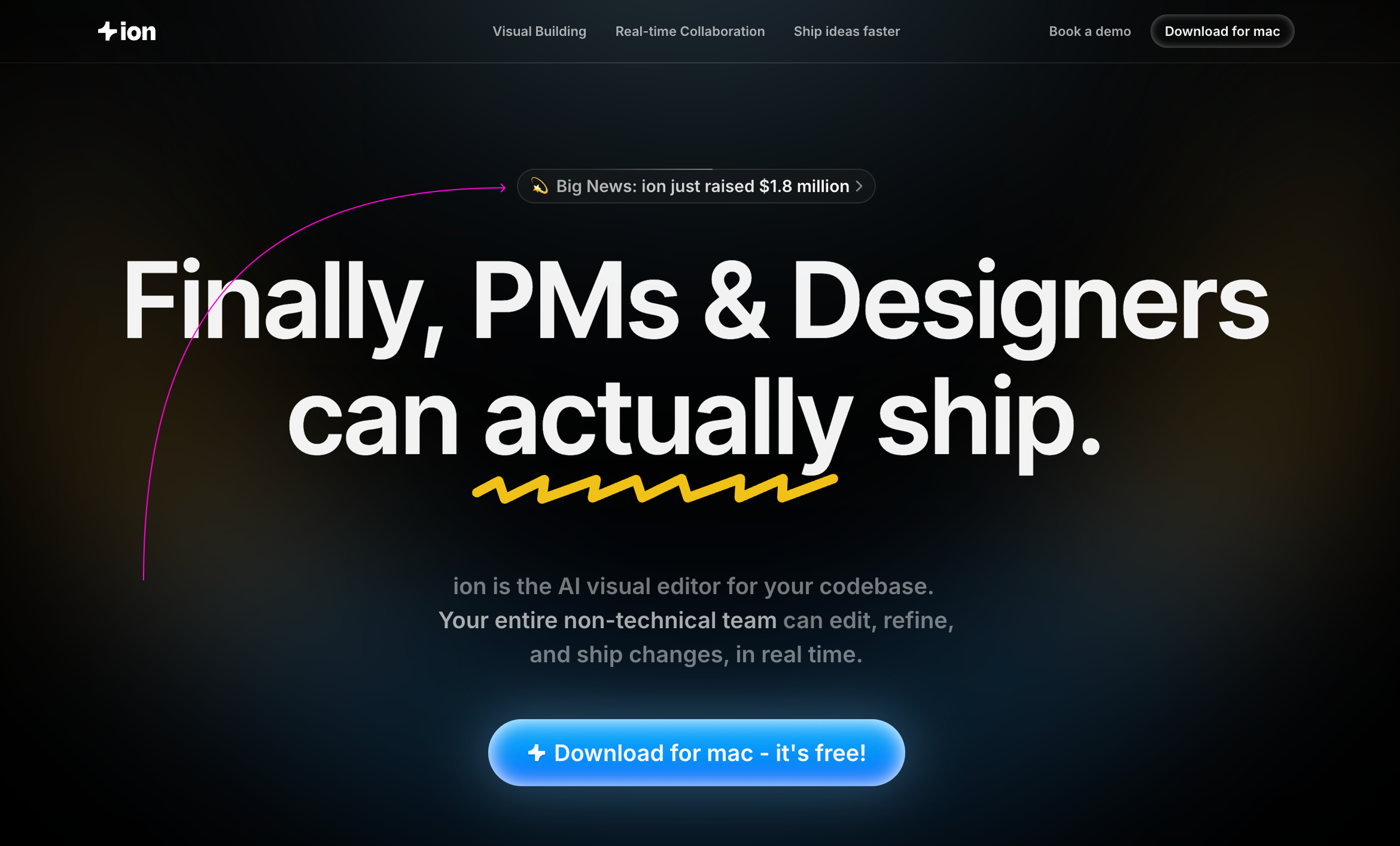 [Ion](https://www.playbook.com/s/evilmartians/vWSrr7H4NECUGEXDavJLF8Bq?assetToken=EcxnyAyY1Q3JgrsAMi8HoFff): A promo link featuring an important milestone