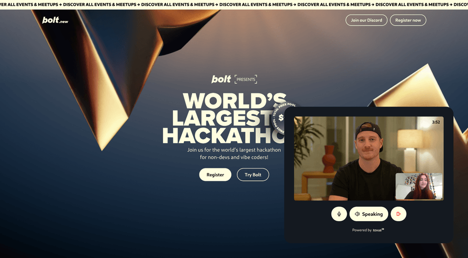 The call view with timer visible